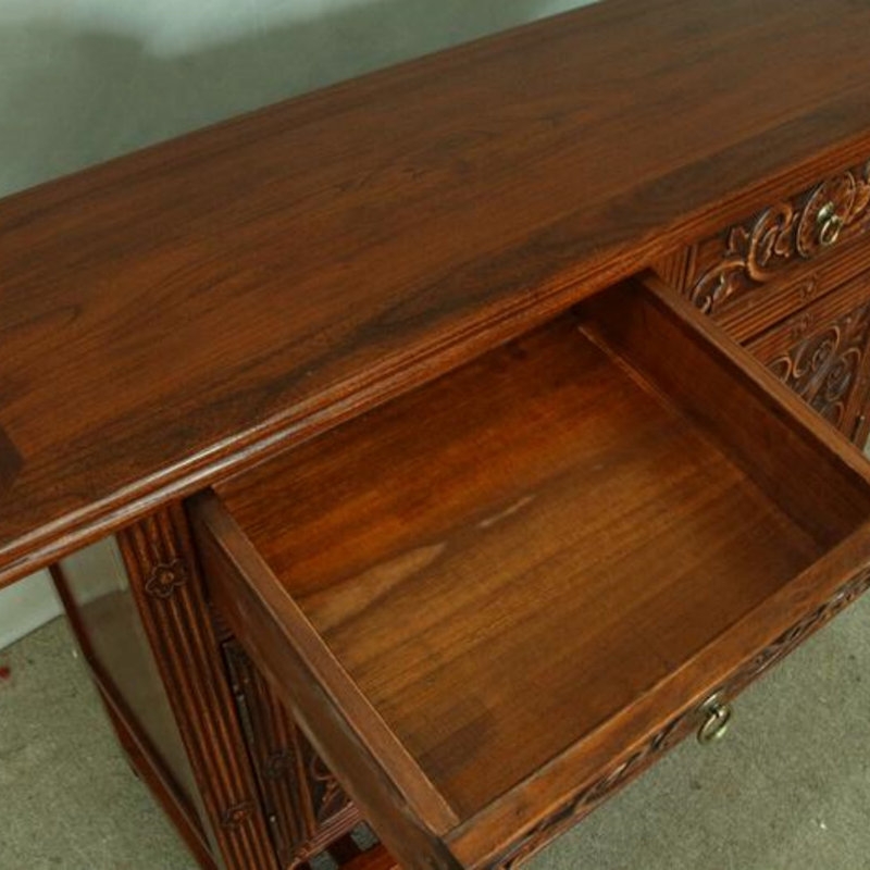Armoire décorative en bois massif de style thaïlandais