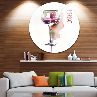 « red wine », impression sur métal