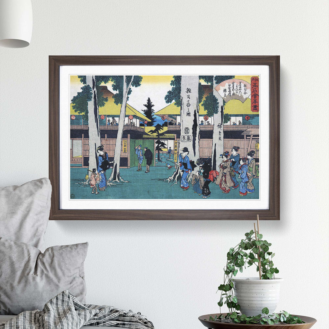 Zoshigaya No Zu by Utagawa Hiroshige - Picture Frame Painting