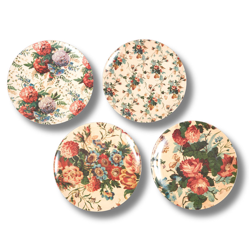 ENGLISH GARDEN SIDE PLATES SET/4