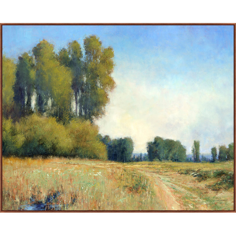 Après-midi, peinture sur toile à cadre flottant
