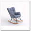Teddy Fabric Leisure Rocking Chair-672863725