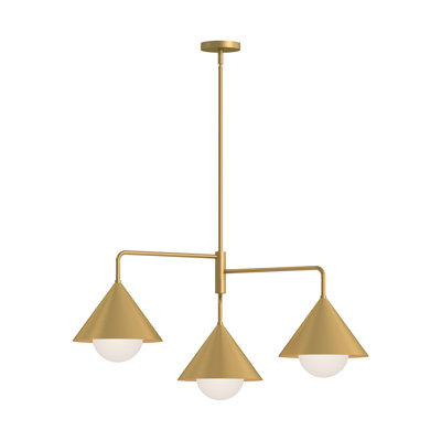Ireland 3 Light Metal Geometric Chandelier