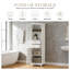 Armoire de rangement de 63 po de hauteur pour salle de bain-1853973865