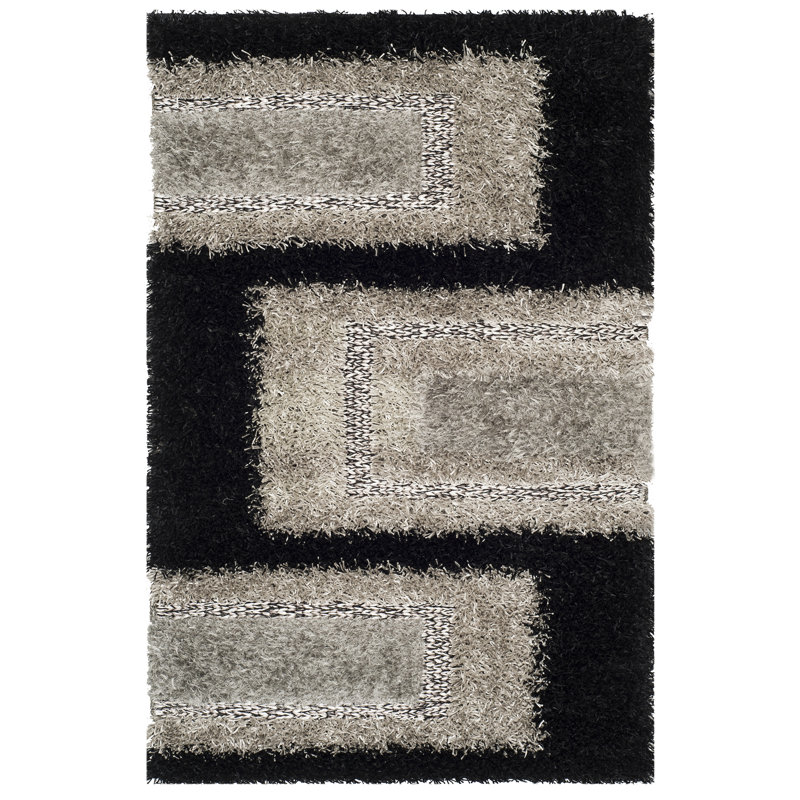 Sinope Hand Tufted Performance Geometric Rug, Rectangle 6' x 9'