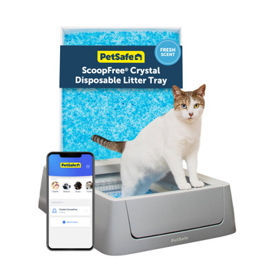 ScoopFree® Crystal Smart Self-Cleaning Litter Box