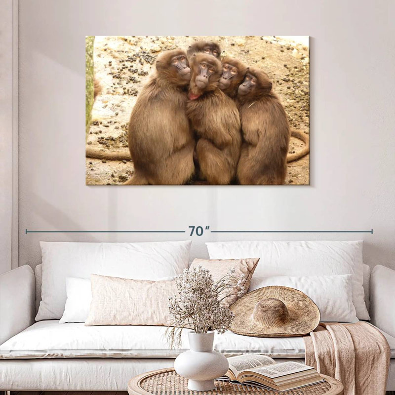 Brampt Monkey Troop, 30" H x 45" W