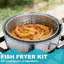 30 pte Dinde et 10 pte Ensemble de friteuse à poisson, brûleur 50 000 BTU - Système de cuisson extérieur complet