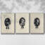 Royal Portraits I, ensemble de 3 toiles encadrées-97706792-97706795