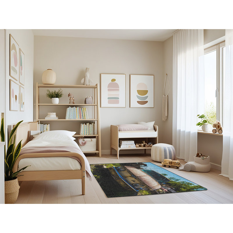 Tapis brun ancien et abandonné 188, Rectangle 4 pi x 6 pi
