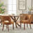 Upholstered Side Dining Chairs with Wood Legs Set of 4-387862368