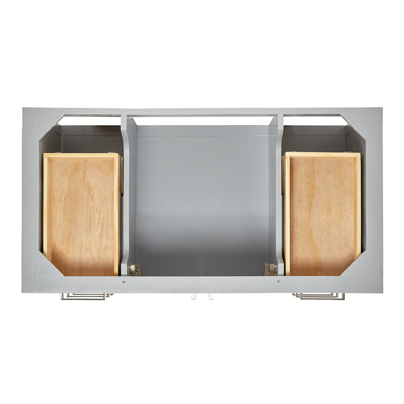 Magnolia Bath Vanity Rectangular Basin S061SCW2R, Gray, 43", Rectangular
