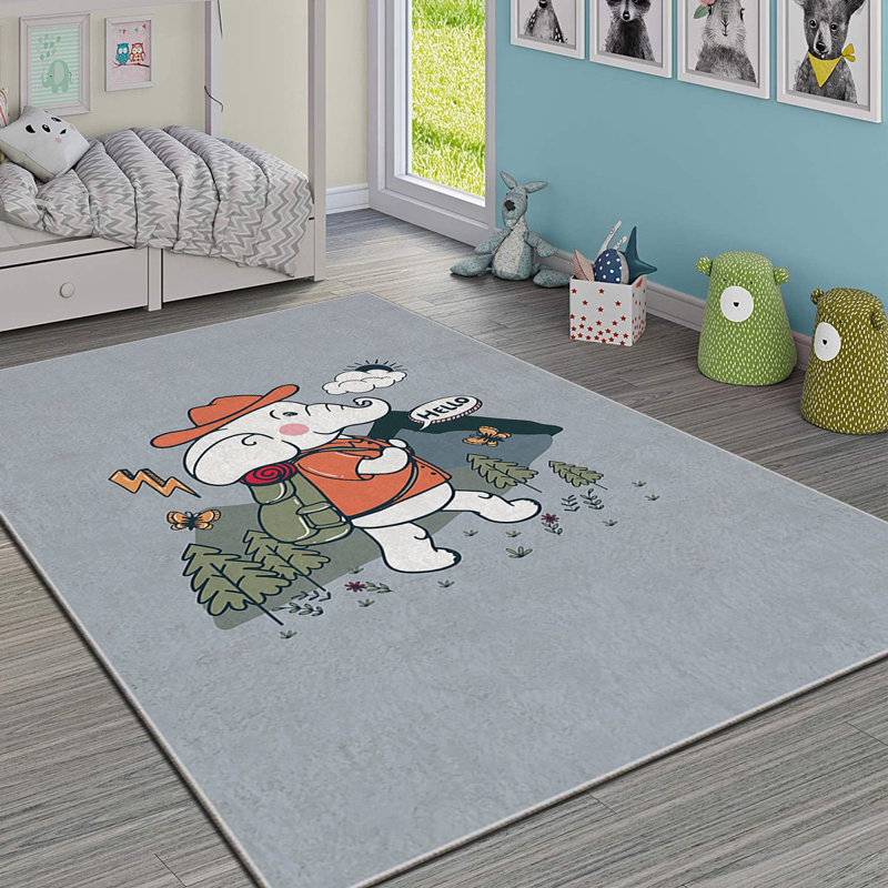 Tapis luxueux (3,3 x 5,9 pi), 100% polyester, 740 g / m² | Éponge stratifiée antidérapante pour plus de confort | Antibactérien, facile à nettoyer, lavable à la machine | Parfait pour le salon et la chambre à coucher