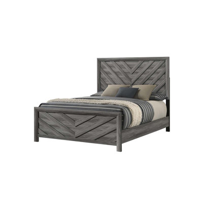 Lit simple en bois de style moderne Denver
