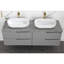 24 po Lavabo de salle de bain rectangulaire - couleur blanche au-dessus de la surface d'installation du comptoir à l'impact et à la décoloration du vasque de 24 po x 14 po en matériau hygiénique-567535861