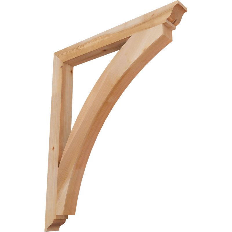 Support traditionnel Thorton, H 48 po x l 3,5 po x P 40 po, Cèdre rouge de l'Ouest (lisse)