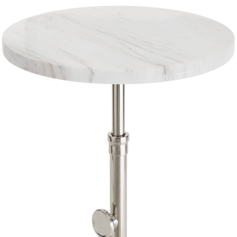 Myles Accent Table (Natural Brass), Polished Nickel