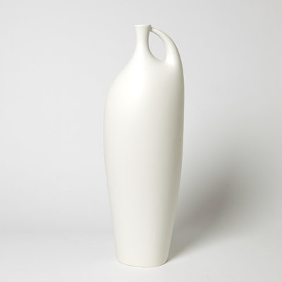 Indentation Vase-Matte White