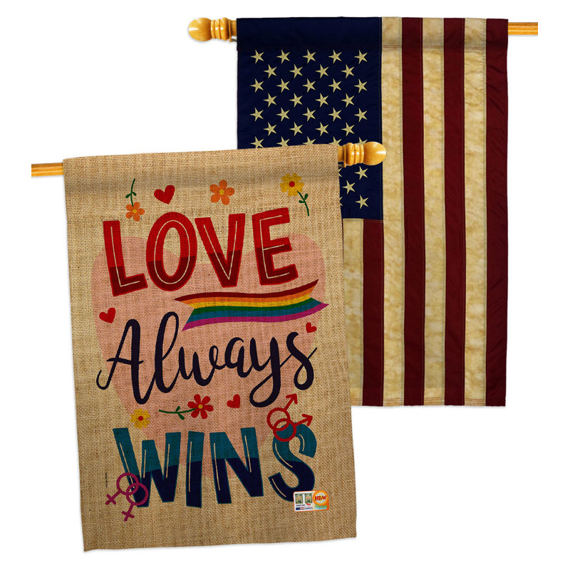 Double Sided 40 in. H x 28 in. W Polyester Kwanzaa House Flag