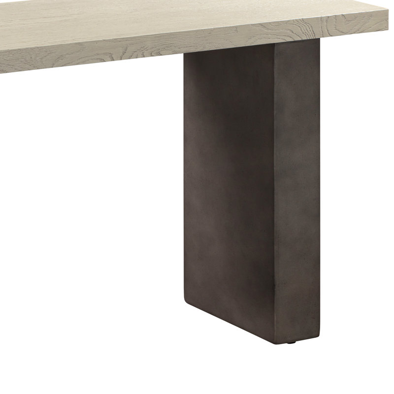 Zamare 52'' Solid Wood Top Console Table