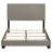Efram Taupe Upholstered Full Panel Bed