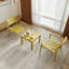 Ensemble 2 pièces de chaises à une place + table basse en PP - Mobilier polyvalent d'intérieur / extérieur pour salon, balcon, plage (sans chaises d'assemblage, table à installation facile) - Polypropylène, brique-325139065