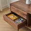 Meuble télé en bois de noyer noir-106384671