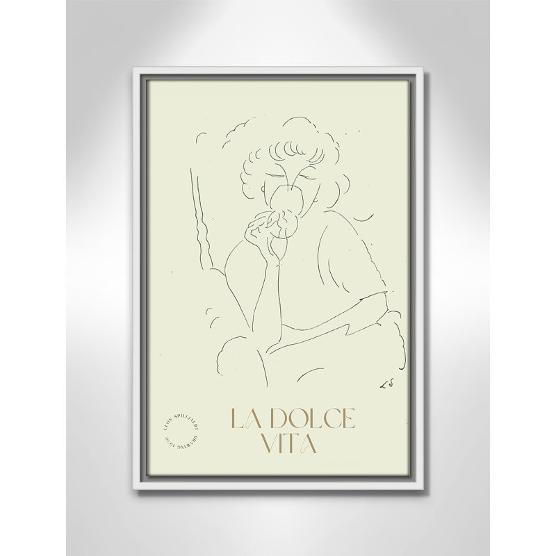 «Dottie La Dolce Vita» par Permild & Rosengreen x Léon Spilliaert, H 19,5 po x l 13,5 po, Blanc