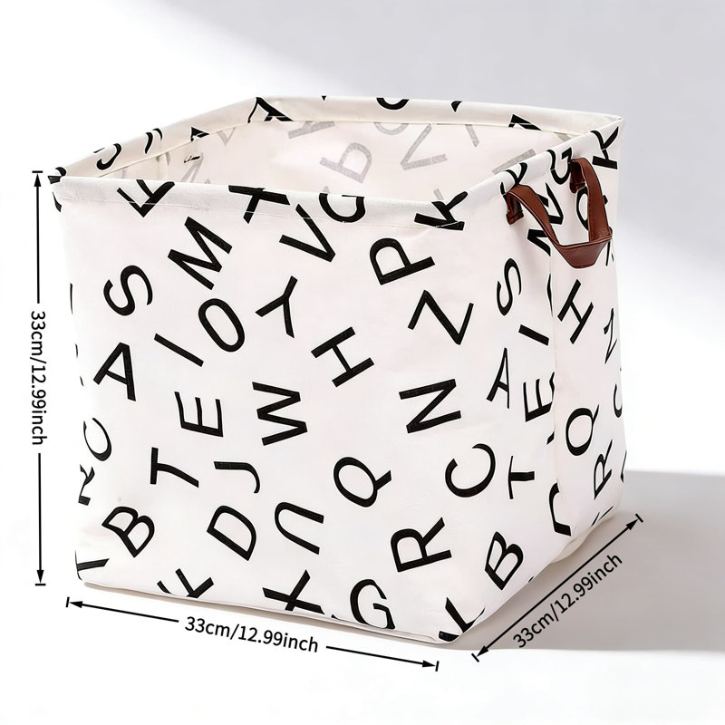 4Pcs,Large Capacity Fabric Storage Basket For Laundry, Toys, And Home Organization - Foldable, Water-Resistant, And Durable Square Design
