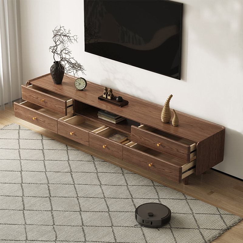 Meuble télé avec rangement de style rétro