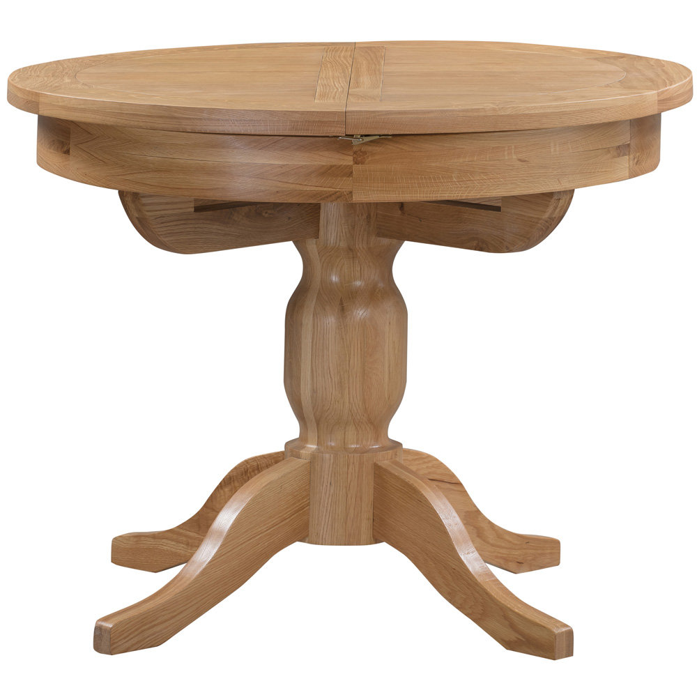 Forelli Extendable Oak Oval Dining Table