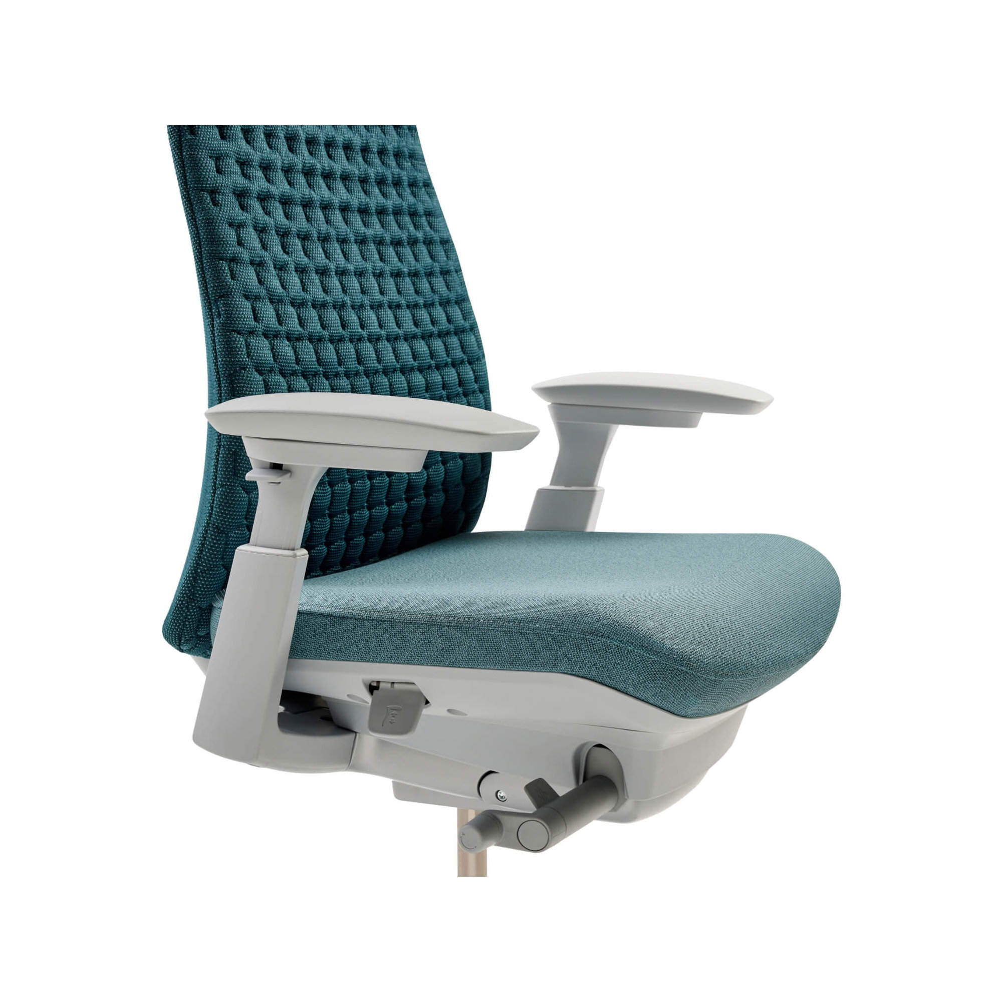 Haworth Fern Digital Knit Task Chair, Yes, Dark Lagoon