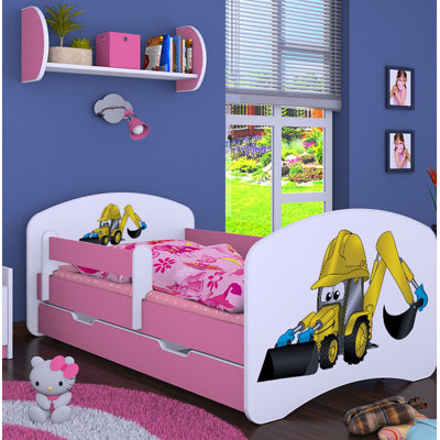 Kinderbett Mantooth mit Schublade, 70 x 140 cm