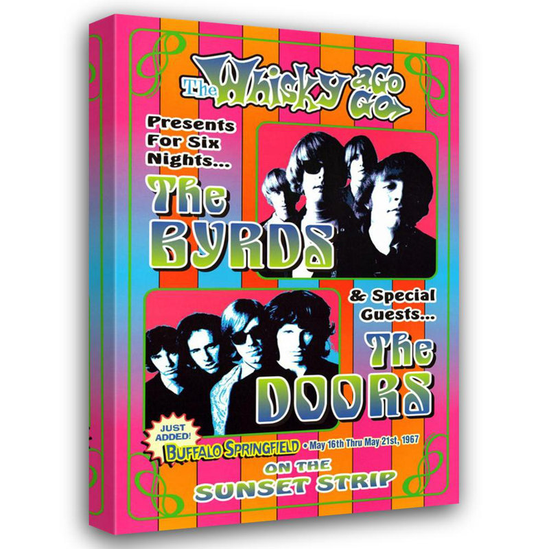 The Byrds, The Doors IMA-L294, H 18 po x l 12 po