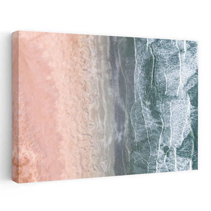 Art contemporain Art de plage contemporain, H 16 po x l 24 po