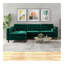 Canapé modulaire en velours vert Christian
