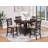 Luxury Build - Geikeline 5-Piece Oval Counter Height Dining Set Light Chestnut