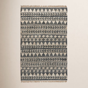 Camille Handmade Black/Beige Rug