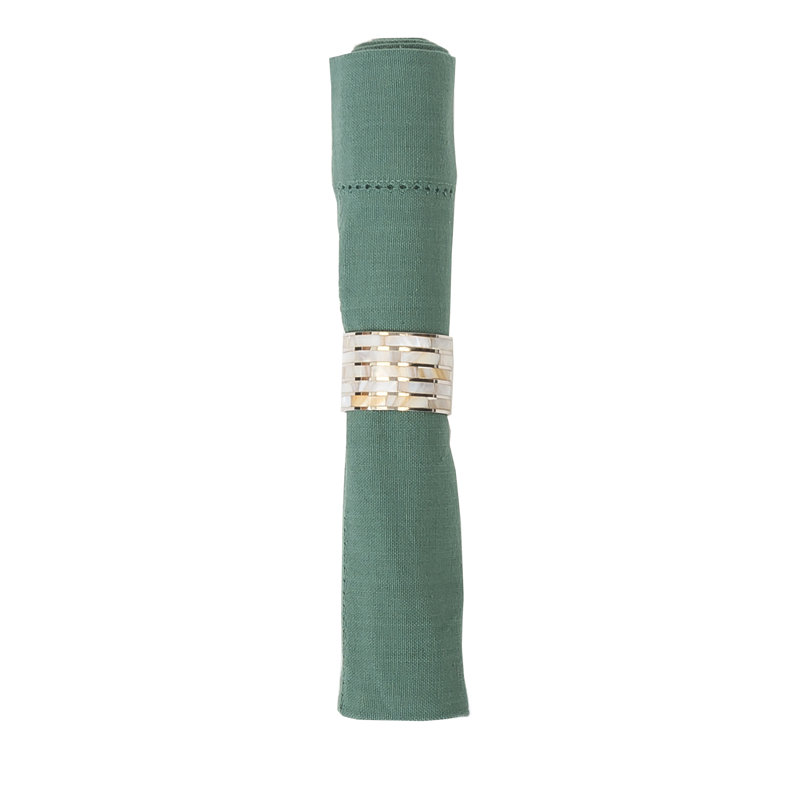 Sarabel Hemstitch Cotton Napkin, Jadeite