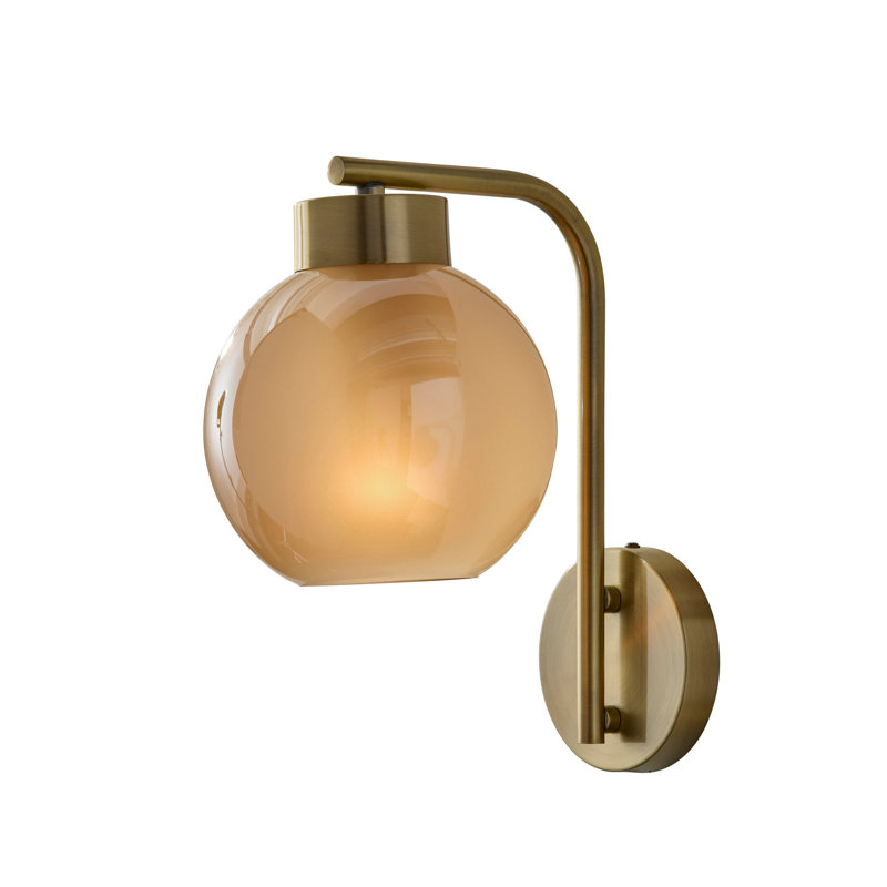 Atticus Wall Lamp, Antique Brass, Gold
