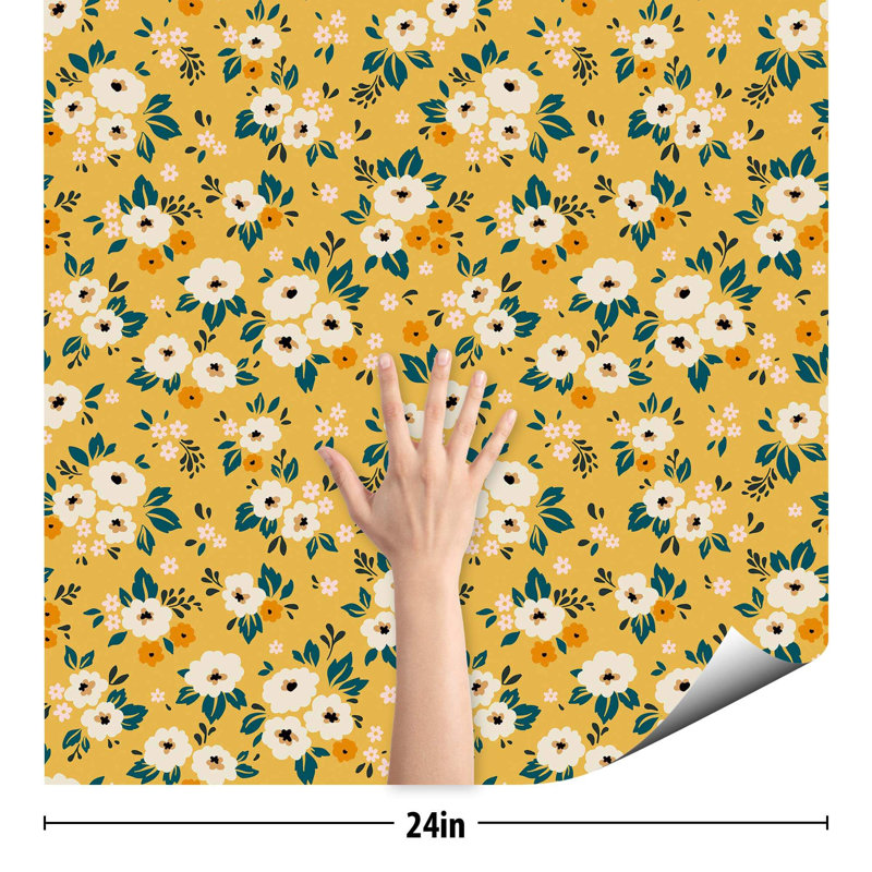 Carreau de papier peint Ilseruth, L 126 po x l 24 po