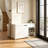Entryway Shoe Bench with Hidden Cabinet