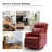 Elimelec Genuine Leather Manual Swivel Recliner-1899410574