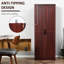 Garde-manger à 5 tablettes et 5 tablettes, armoire 2 portes 63 po avec 2 tablettes réglables, garde-manger 63 po, portes, finition
