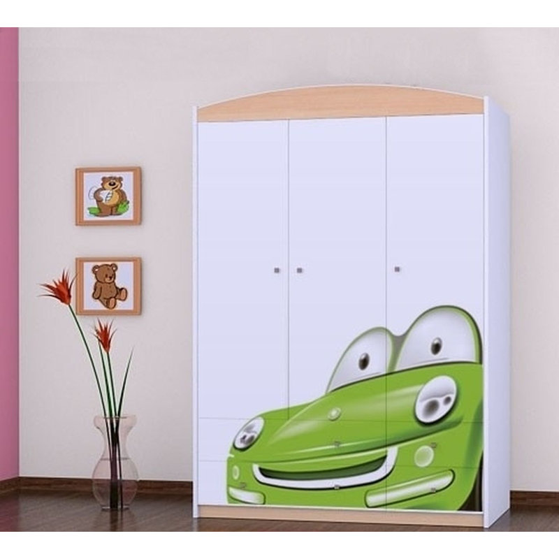 Matt 3 Door Wardrobe, Beige