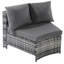 Rattan 4 - Person Seating Group With Cushions