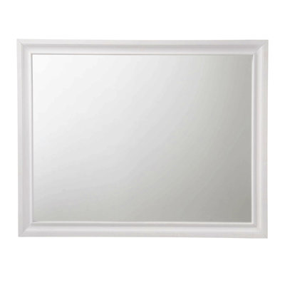 Miroir à finition blanche pour la maison