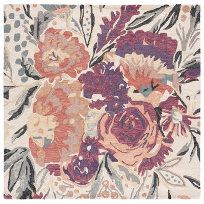 Jardin Hand Tufted Wool;Cotton Floral Indoor Rug