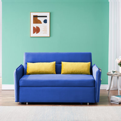 Sofa 54'' Velvet Sleeper Sofa