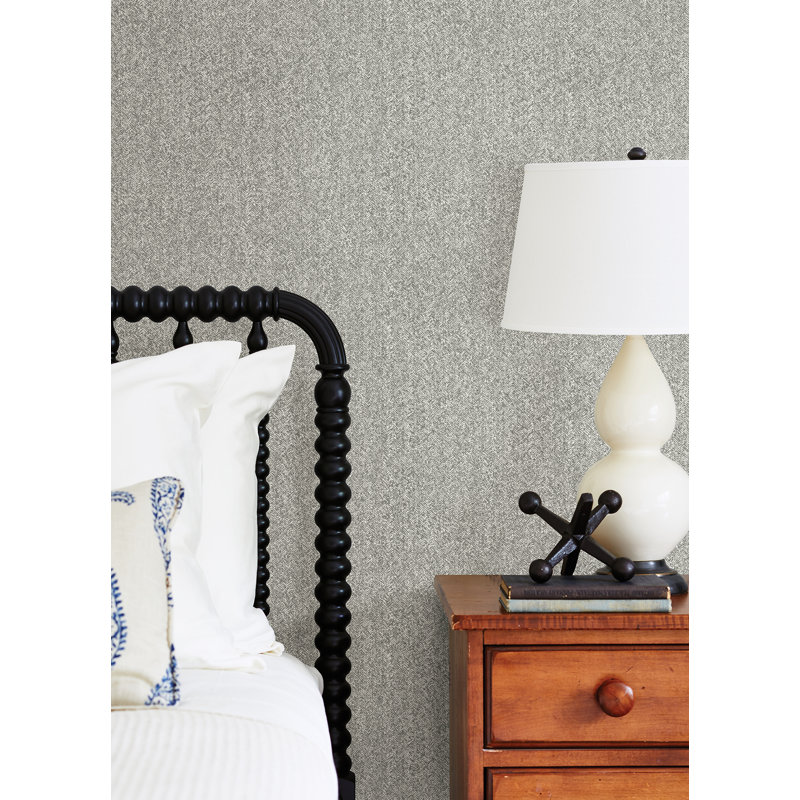 Chevron Wallpaper Roll, Dark Gray